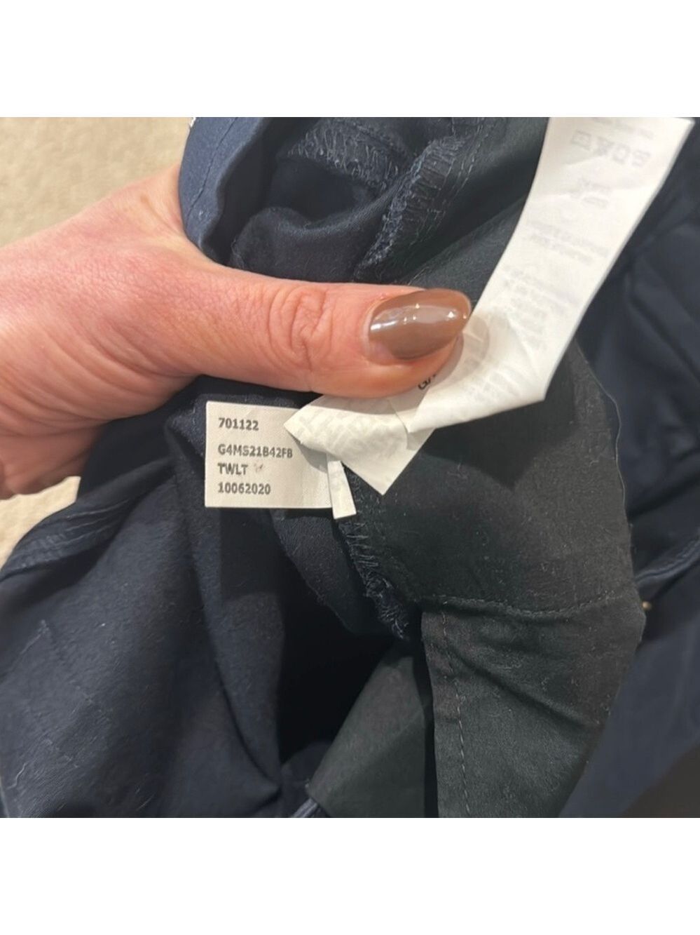 G/FORE Men's Dress Pants Navy Blue Flat Front Zip Size 34W 32L Golf Trousers - Picture 4 of 4
